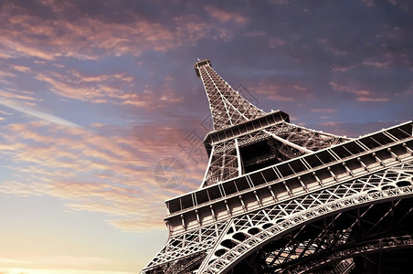 建造首都冠军Eiffel铁塔的视野法国巴黎图片