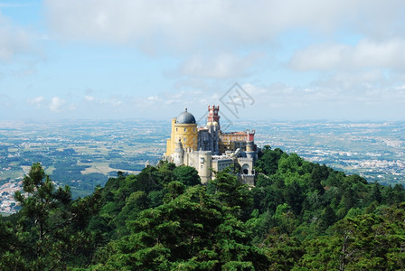 丰富多彩的著名宫殿和葡萄牙七大奇迹之一佩纳假期图片