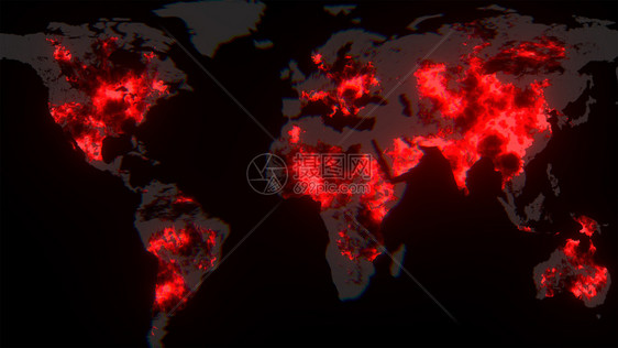 Covid19Corona传播地球图3D抽象的人类癌症图片