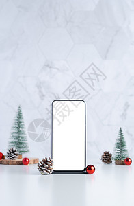 圣诞装饰风格手机屏幕图片