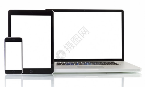 尼日尼亚罗马尼亚加拉提2014年月8日014年苹果麦克手册ProiPadAir2和iPadiPhone6白色背景嘲笑平坦的电话设计图片