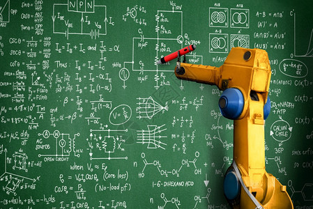 人工智能oopicapi思维机械臂AI分析数学以解决机械化行业问题机器人技术和学习概念用于自动化制造过程机械臂图片