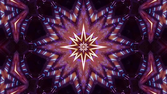 艺术折射3dKaleidoscopicBrightIbrightLillusion插图背景闪烁钻石曼达拉设计3d插图背景几何的图片