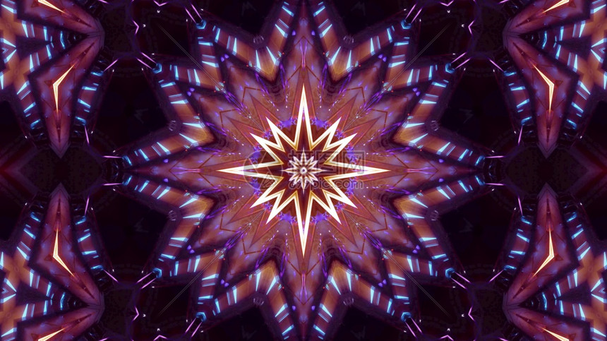 艺术折射3dKaleidoscopicBrightIbrightLillusion插图背景闪烁钻石曼达拉设计3d插图背景几何的图片