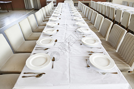 美好的刀具当代Banquet表格城市一家餐馆张桌的详情现代食品图片