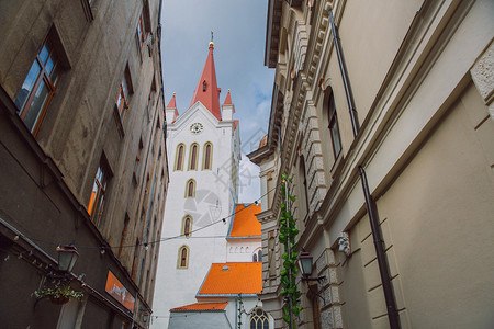 目的地欧洲城市塞西斯拉脱维亚旧教堂岩石秋天历史建筑12瓦美丽的图片
