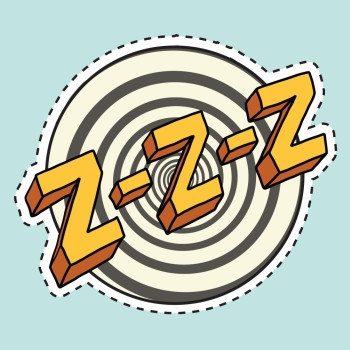 Zzz音响睡眠和zumm流行艺术漫画插图Label贴纸切换轮廓失眠标识签图片