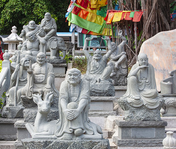 雕像象征宗教的寺庙花园雕塑品图片