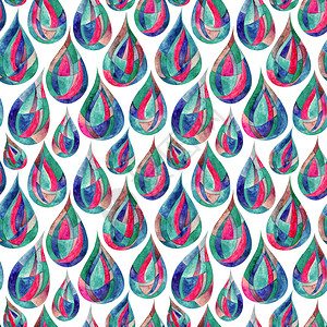 水彩雨滴无缝图案手绘抽象多彩现代纹理用于表面设计纺织品包装纸壁手机壳印刷织物水彩雨滴无缝图案手绘抽象现代纹理用于表面设计手机壳印背景图片