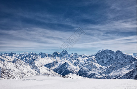 地形拉普捷夫从俄罗斯北高加索山脉埃尔布鲁斯山的景象岩石图片