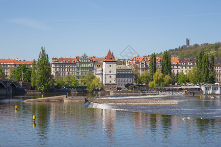 城市最佳捷克布拉格市旧建筑和Vltava河巡航照片2019年4月6日大教堂图片