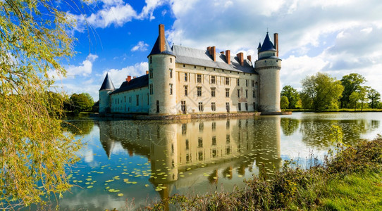 华丽的遗产法国童话城堡卢瓦尔山谷的中世纪PlessisBourre卢瓦尔河图片
