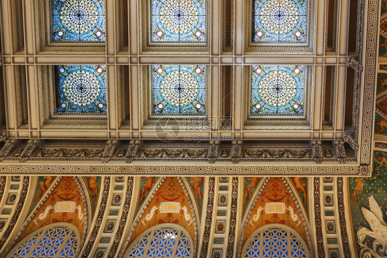 立法机关生活眼镜美国华盛顿特区2016年8月在美国华盛顿会图书馆大厅内装饰最高天花板美国华盛顿州市图片