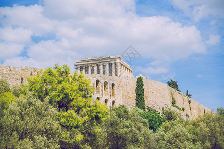 建筑学希腊语雅典市安特罗波利斯和山峰2019年月日欧洲的图片