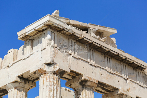 结石岩希腊雅典大都会的帕台农神遗迹图片