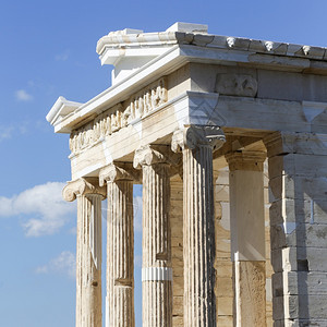 希腊雅典大都会的帕台农神柱子考古学过去的图片