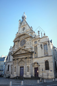 宗教Stemersqopos圣史蒂芬斯山教堂是巴黎天主礼拜场所位于拉丁区风景优美欧洲图片