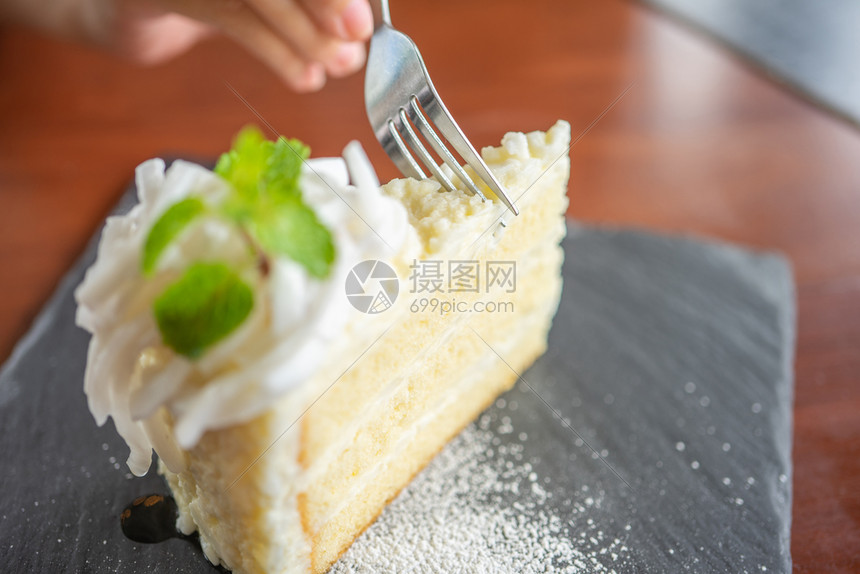 营养亚洲美容吃蛋糕在咖啡节的主意吃甜食肥胖的原因体重增加健康不良损失获得图片