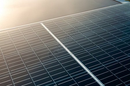 未来太阳能电池板或光伏组件太阳能发电绿色源可持续资再生能清洁技术太阳能电池板利用太阳光作为能源发电太阳的气图片