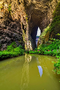 长水峡谷Difeng的WulongKarst石灰岩层这是武龙家世界自然遗产的重要组成部分闪电公园重要的图片