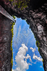 组分长水峡谷Difeng的WulongKarst石灰岩层这是武龙家世界自然遗产的重要组成部分历史山图片