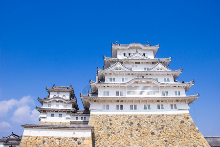日本兵库县山仓开花期间的冰木城堡要开花在日本兵库县建造白色的世界图片