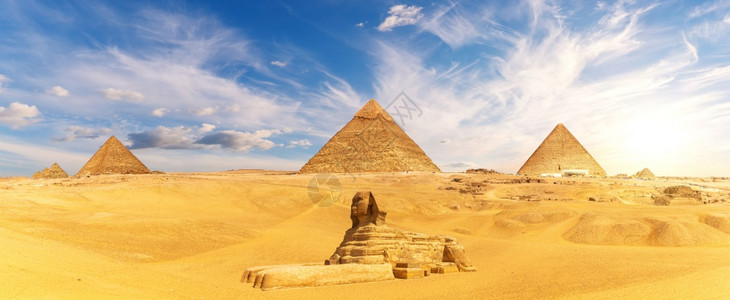 卡夫拉伟大的斯芬克由埃及皮拉米综合体著名的世界奇迹吉扎非洲古老的图片