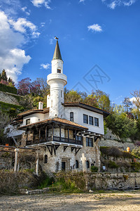 文化罗马尼亚女王MarieBalchik城堡BalchikPalchal宫是保加利亚东北部黑海岸的老拖船皇家旅行图片