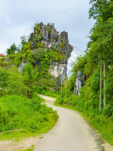 谷越南老蔡北山SapaChapa附近的CatcatHmong村旅游稻田图片