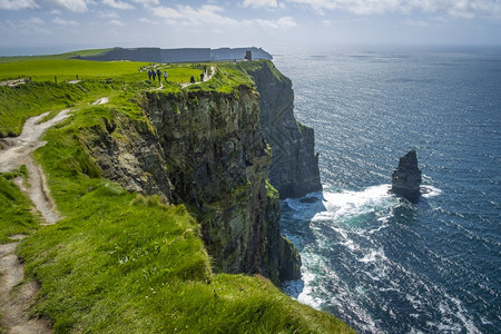 爱尔兰克雷县莫赫断崖的克里夫路美丽欧洲风景优美图片