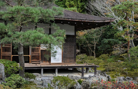 京都寺庙或银宫日本东道建筑宝藏日东乡桥地标图片