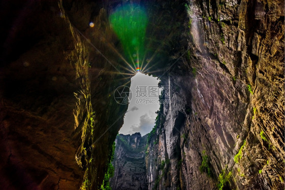 长水峡谷Difeng的WulongKarst石灰岩层这是武龙家世界自然遗产的重要组成部分访客岩石芙蓉图片