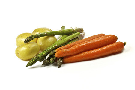 桌子烹饪有色机和健康饮食组织与用群中白色背景蔬菜的聚合物图片