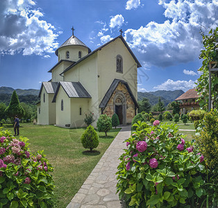 黑山科拉辛071628年7月6日东正教修道院莫拉卡黑山摩拉卡修道院游客参观最受欢迎的地点之一最多庭院图片
