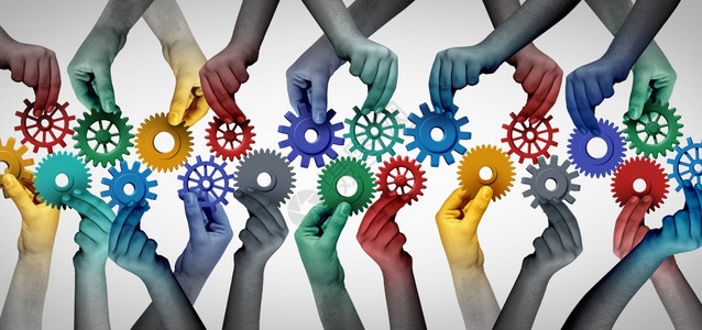 红歌团结就是力量插画