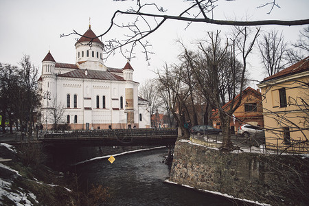 立陶宛维尔纽斯Uzupis区天主教传统会镇波西米亚风格图片