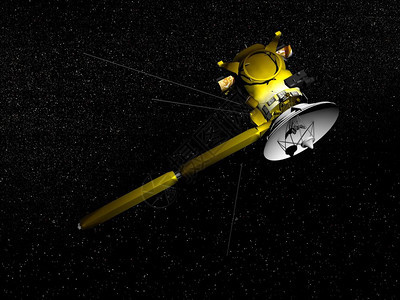 靠近宇宙中的卡西尼航天器从204年起被送近土星球观测它应该一直待在那里到2017年9发射美国航天局提供的这幅图像元件197年发射图片