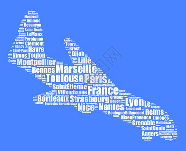 芒米卢斯法国地方的文字云概念与飞机形状相仿里尔背景图片