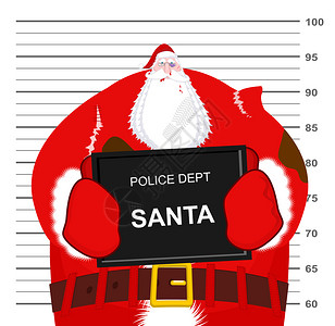 克劳斯犯罪伤心圣诞老人在警察局挨打圣诞节战斗BadSantacriminalDriminalOrder眼镜和黑图片