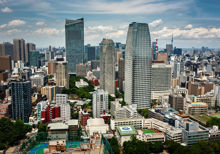 夜生活镇市中心2015年6月日东京罗蓬吉区现代摩天大楼TokyoJAPANJUNE10View2015年6月日图片