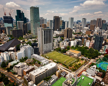 大都市旅游假期2015年6月日东京罗蓬吉区现代摩天大楼TokyoJAPANJUNE10View2015年6月日图片