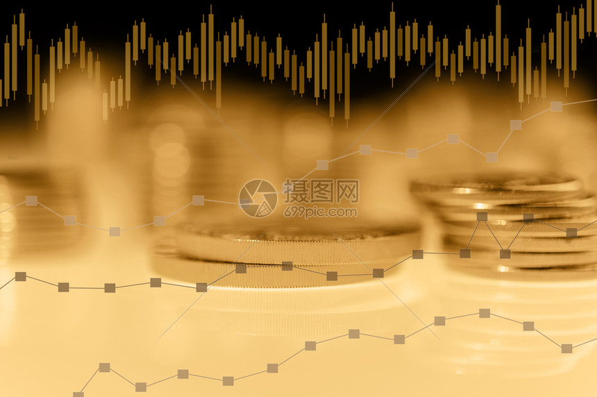 利润增长图和硬币图片素材-正版创意图片600421475-摄图网