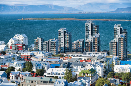摩天大楼冰岛雷克雅未天线令人惊异的空中景象住宅天图片