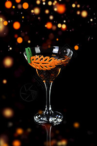 美食豪饮橙子水果雕刻艺术如何做成柑橘加尼的饮料设计鸡尾酒RobRoyWhiskey以威士忌为基础的饮料橙图片