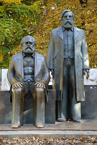 哲学家苏联柏林马克思和恩格尔斯柯纪念碑艺术背景图片