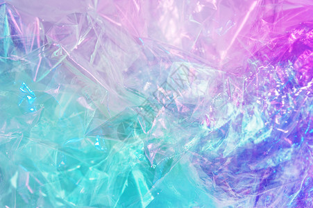氖网络朋克赛博809年代风格的抽象时尚全息背景亮酸色皱褶玻璃纸薄膜的真实质感SynthwaveVaporwavewebpunk大图片