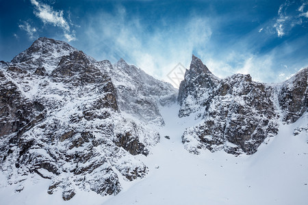 冬季雪山风光图片