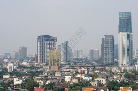 高的环境商业曼谷城市观虽然存在空气污染但曼谷候低温使空质量恶化表明进入健康危险区的灰尘水平曼谷天气恶劣的温使得空质量更差曼谷大气图片