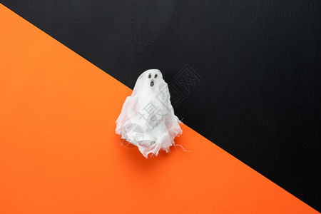 概念平黑暗的幽灵般以现代生锈黑橙色纸2音调设计与白鬼相聚的主要对象Flat外衣配件基本物日新黑橙色纸质2型口音设计图片
