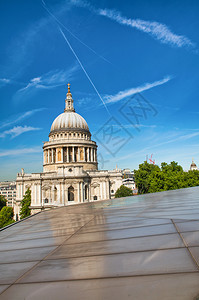 联合王国伦敦圣保罗大教堂反射首都历史复制图片